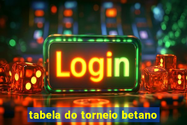 tabela do torneio betano